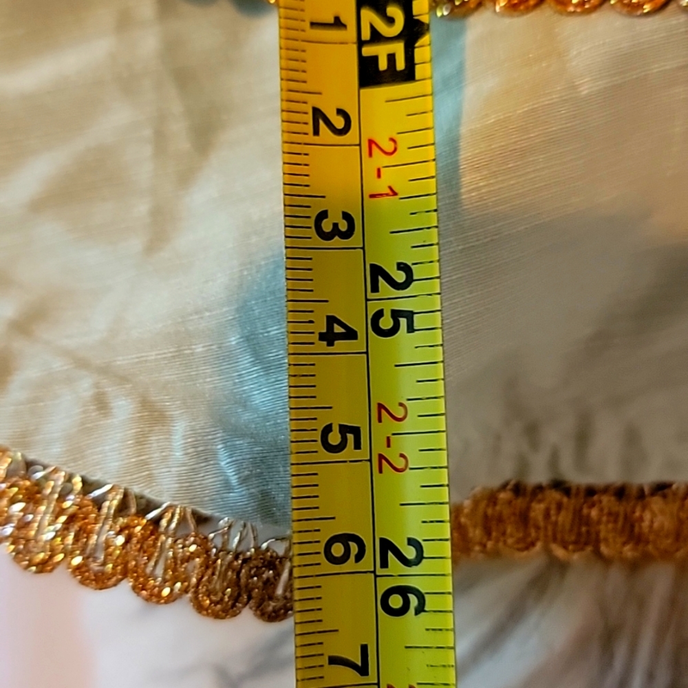 Light Green Tank with embellished gold trim - Picture 5 of 9